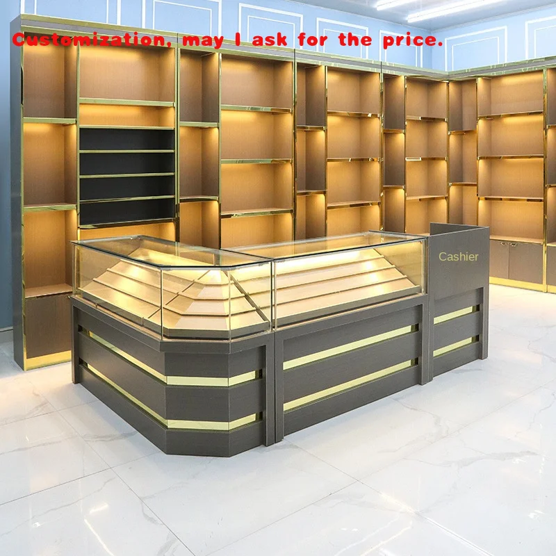 

на заказ. Индивидуальная коммерческая светодиодная витрина и дымовые магазины сигары, шкаф-витрина премиум-класса, розничный мех