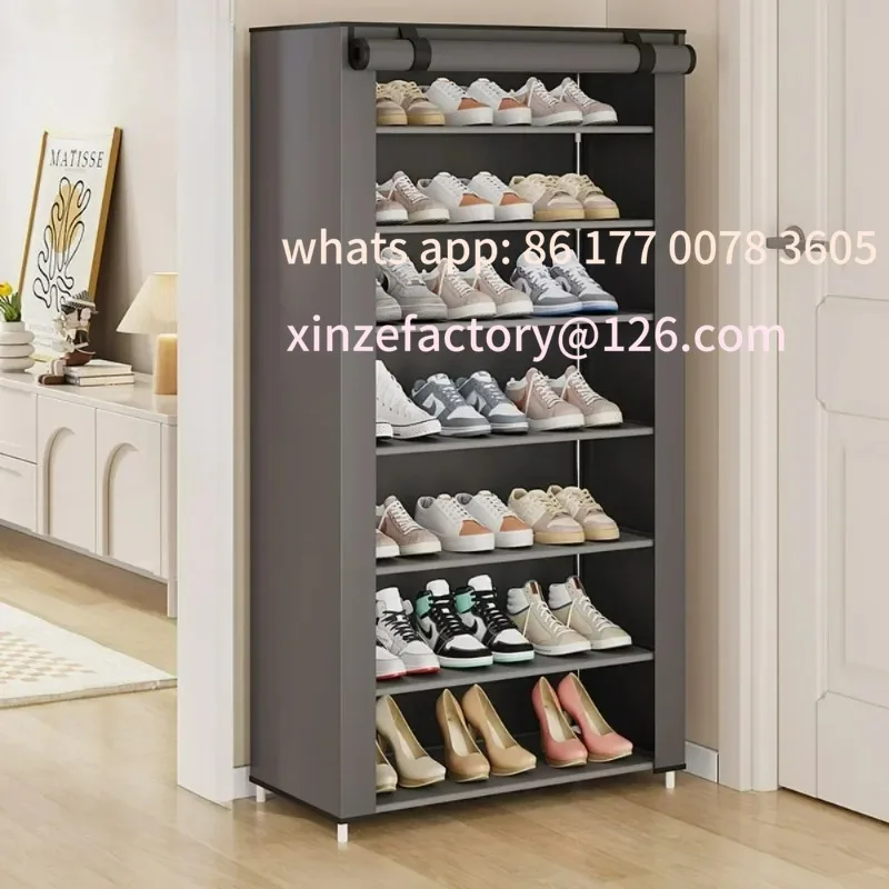 

Customizable Multilayer Shoe Cabinets Simple Dustproof Storage Shoes Cabinet Wall Corner Shelves Space Saving Sneakers