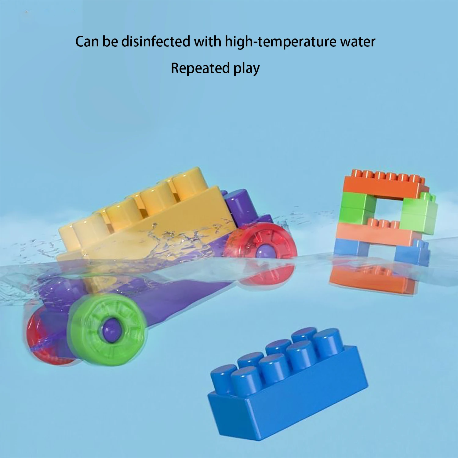 مكعبات بناء جزيئات كبيرة من البلاستيك للأطفال، ألغاز ألغاز ألعاب تجميع التعليم المبكر بنفسك #4