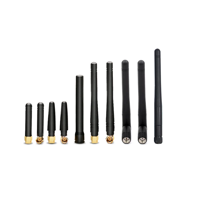 2PCS GPRS/GSM Fold Glue Stick Antenna 3DBI SMA Male Connector WLAN Router Antenna Wifi Module Signal Enhancement 824-2170mhz