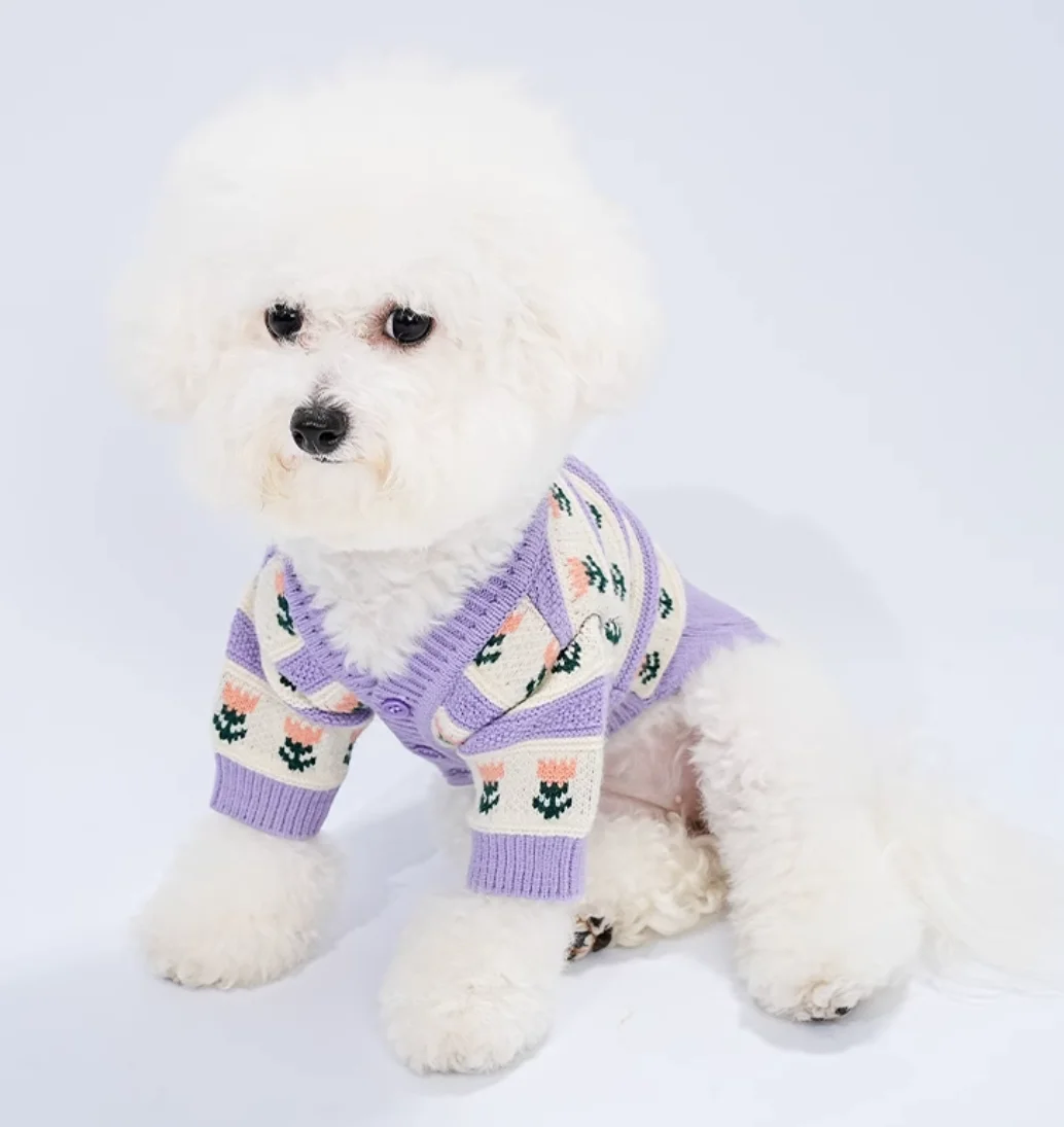 

Pet Cat Dog Solid Costume Autumn Winter Sweater For Small Medium Large Dogs Kitten Pullover Puppy Vest