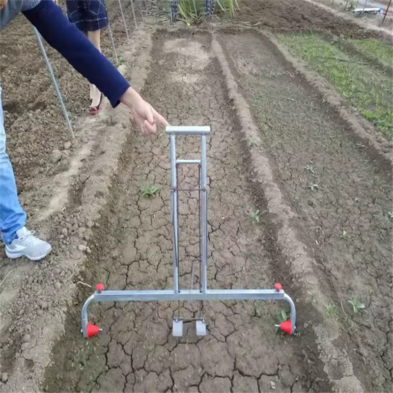 Herramienta de cubierta de vinilo Manual para agricultura pequeña tirada a mano/funda de cubierta de plástico herramienta de granja de jardín ajustable
