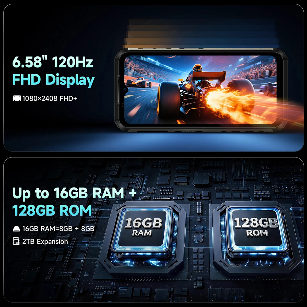 【eSIM】Ulefone Armor 22 Pro Rugged Phone Smartphone Android 16 MTK G200 Up to 16GB RAM 6.58