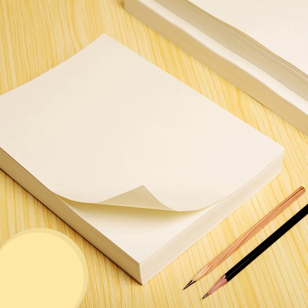 

2pcs 8K Drawing Paper Slightly Yellow Watercolor Sketch Pad For Acrylic Painting Easy Carry Smooth Pencil Ink Crayon Compatible