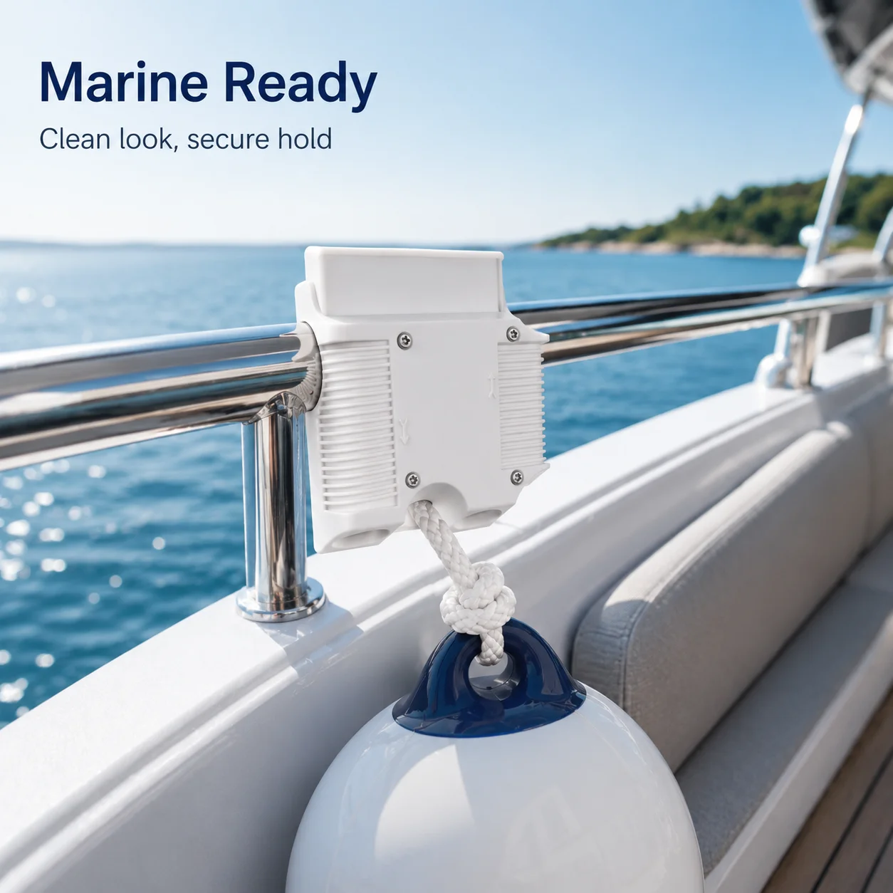 ABS Boat Fender Rope Adjuster Anti-Collision Ball Holder Fixed Buckle Cable Hanger Regulator for Yacht Marine Accessories
