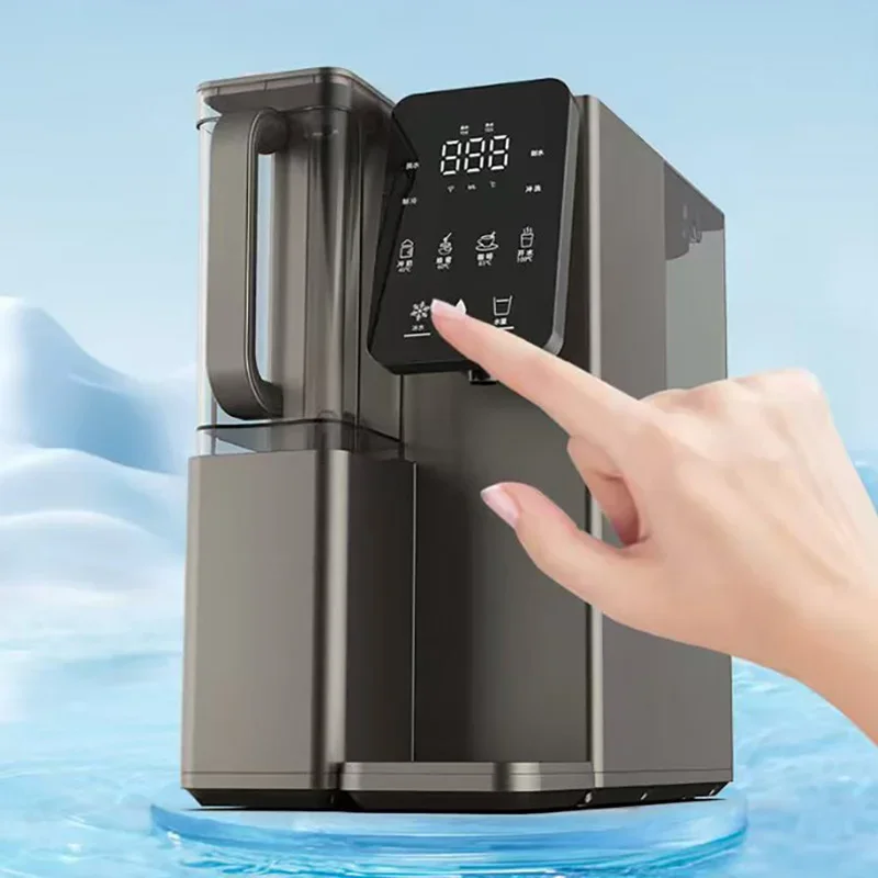 220V Electric Countertop Reverse Osmosis Water Purifier, Countertop Hot and Cold Water Dispenser, Plastic Filtration System