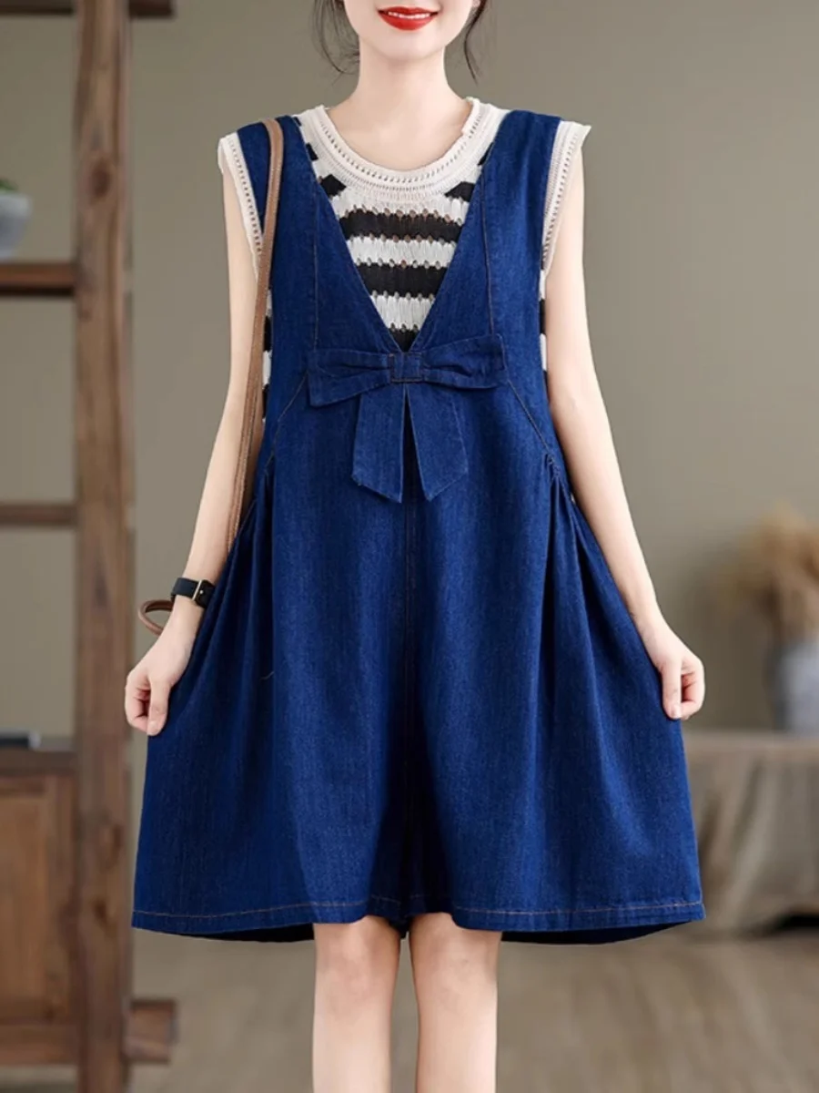 

Джинсовые комбинезоны для путешествий, женские летние модные брюки, джинсы с высокой талией, синий комбинезон Bal, винтажный эстетичный комбинезон