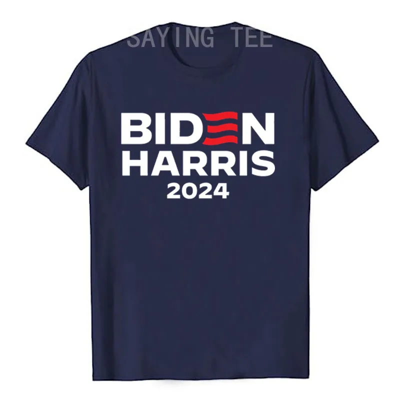 Men's Biden Harris for President 2024 Campaign Shirt Letter Printed Us President Election T-shirt Joe Biden Fans Support Tee Top