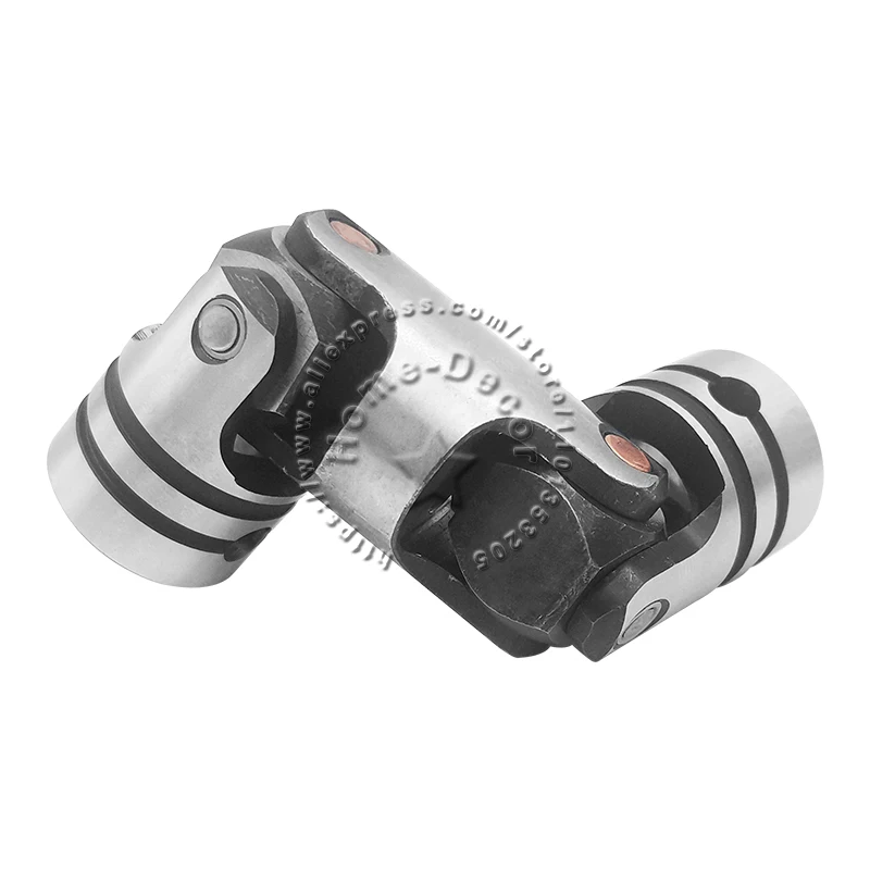 6-20mm Precision Double Cross Universal Joint Hole Motor Output Shaft Flexible Coupler Connector Bushing With Pin Clip Spring