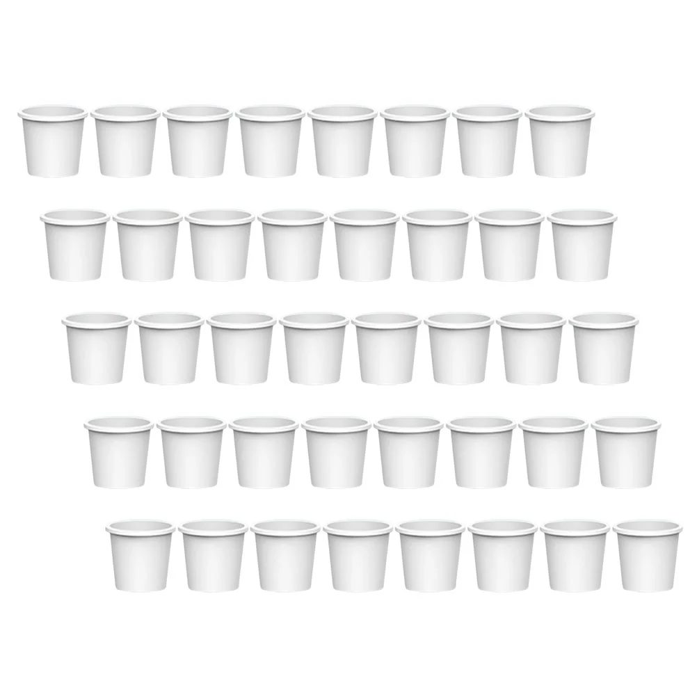 40 Pcs Children's Water Dispenser Paper Cup Mini Refill Cups Pretend Toys Banquet