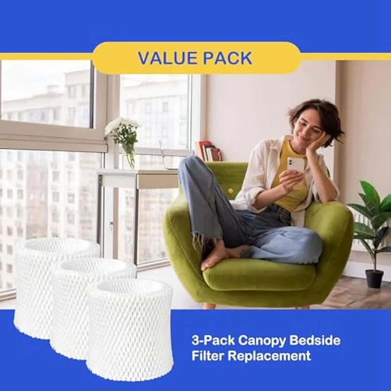 Humidifier Wicking Replacement Filter For Canopy Bedside Humidifier,Wood Pulp Paper Filter,Humidifier Filters