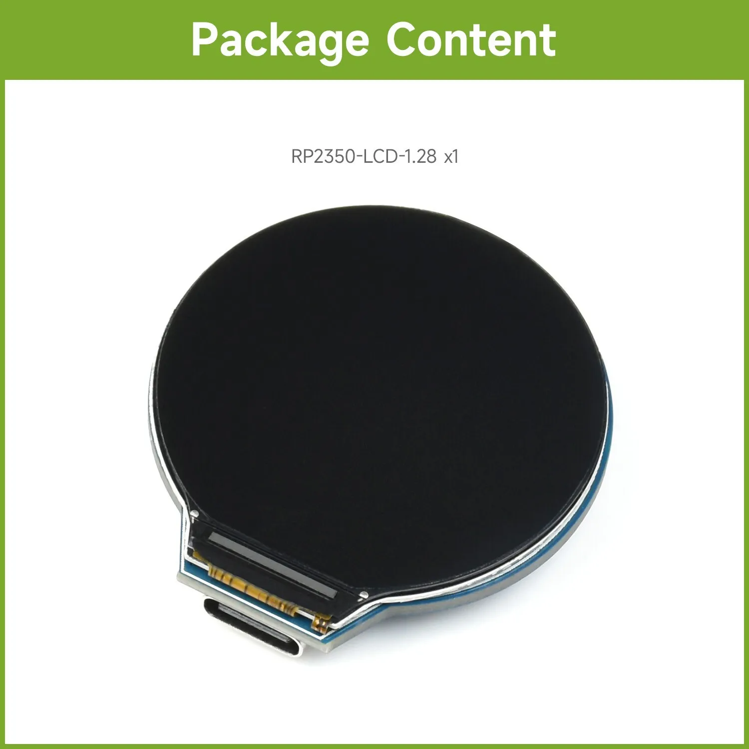 For RP2350 MCU Board With 1.28inch Round LCD Dual-core & Dual-architecture