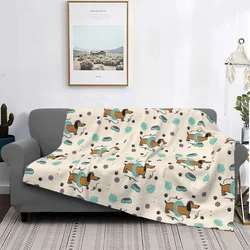 Dachshund Summer Dog Lover Blankets Flannel Winter Cute Portable Super Soft Throw Blankets for Bed Office Quilt