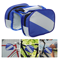 Waterproof Bicycle Saddle Double Pouch Top Tube Phone Holder For Mountain Road Fixed Gear Bikes Bike Frame Bag Storage