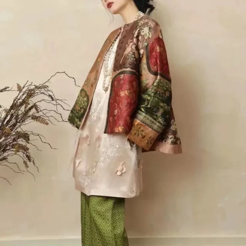 2026 Spring and Autumn Women's New Loose High-end Design Sense Fashion National Style New Chinese Coat Women Coat
