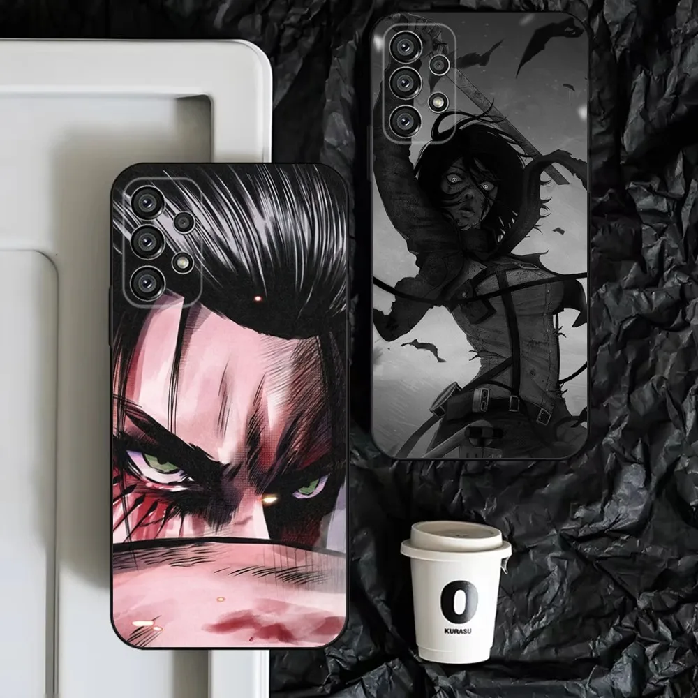 Attack On T-Titan  Phone Case For Samsung S25,S24,S23,S22,S21,S20,S10,Ultra,Plus,Lite,FE,Soft Silicone Black Cover