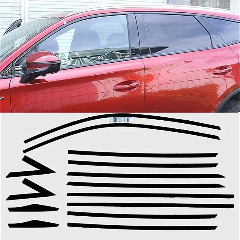 

Car Styling For BYD Tang DM-I/EV/DM-P 2018 + Door Window Moulding Cover Trim Body Strip Frame Protector Decoration Accessories