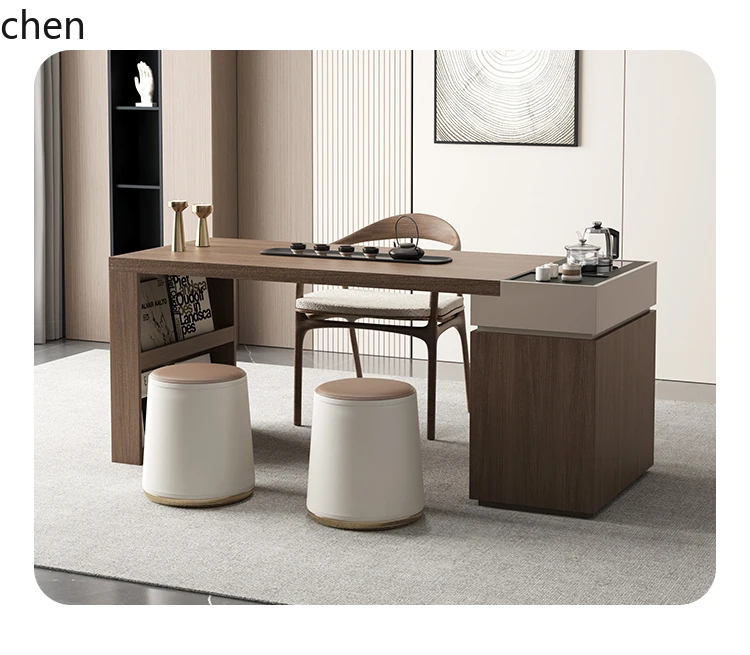 HXL Solid Wood Tea Table Home Office Desk Tea Table Living Room Dining Table