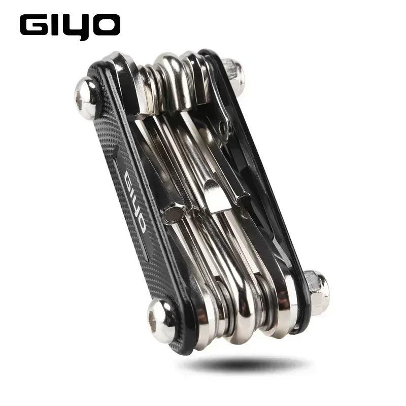 GIYO 11 In 1 Bicycle Repair Combination Tool MTB Bike Bicycle Repair Tool Sports Outdoor Accessories Mini Cycling Multitool