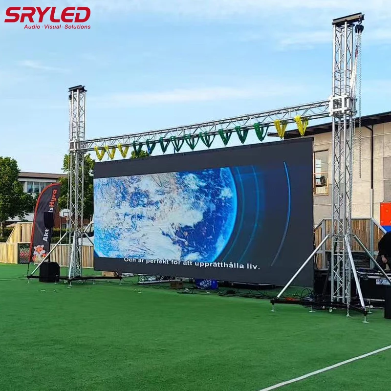 Sryled 2 × 1m Vermietung im Freien LED-Bildschirm Event Bühne Kirche Hintergrund Board Druckguss Aluminium Schrank LED-Video-Panels