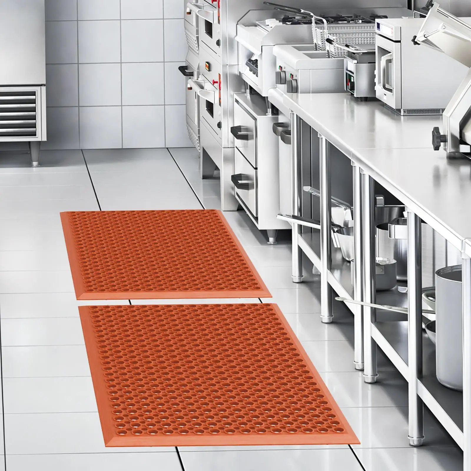 Polymères de sol en caoutchouc rouge 61*91.4*1.2cm