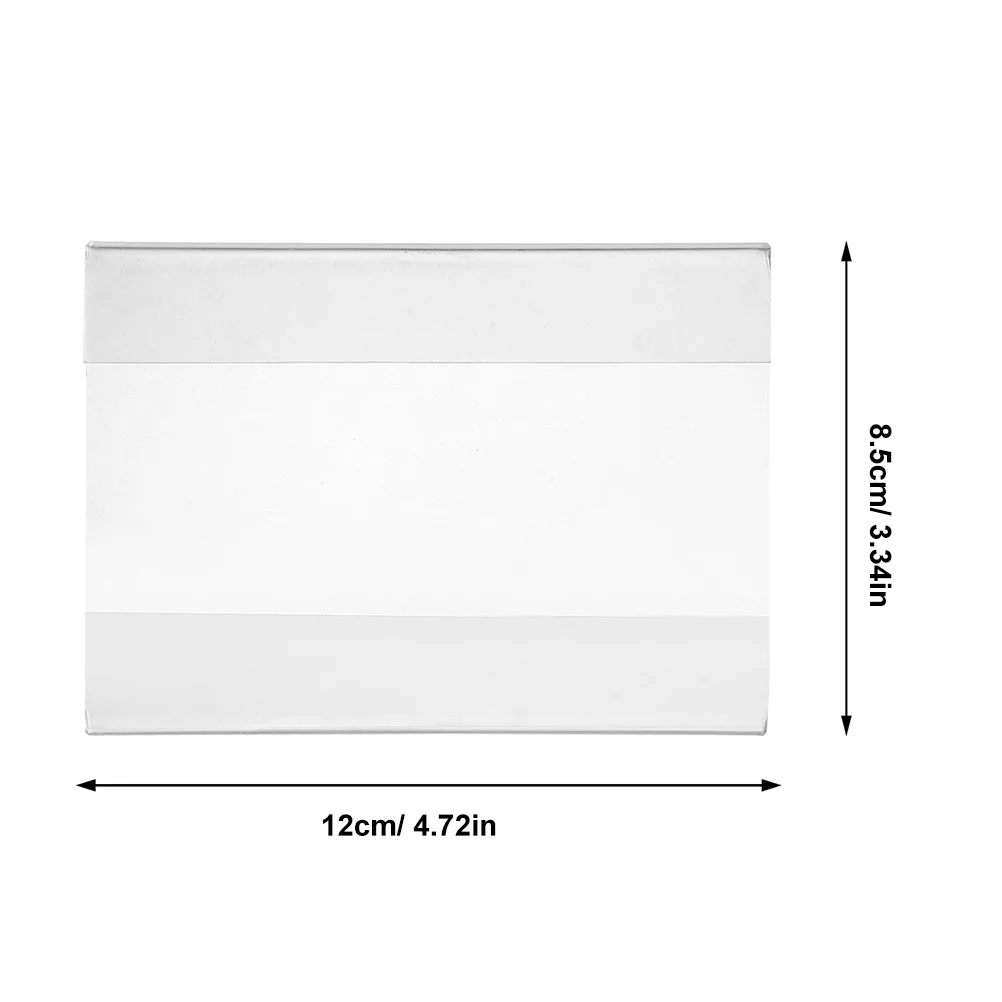 

6Pcs Acrylic Sign Holder Transparent Price Display Stands for Supermarkets Retail Stores Easy Clip on No Glue Needed
