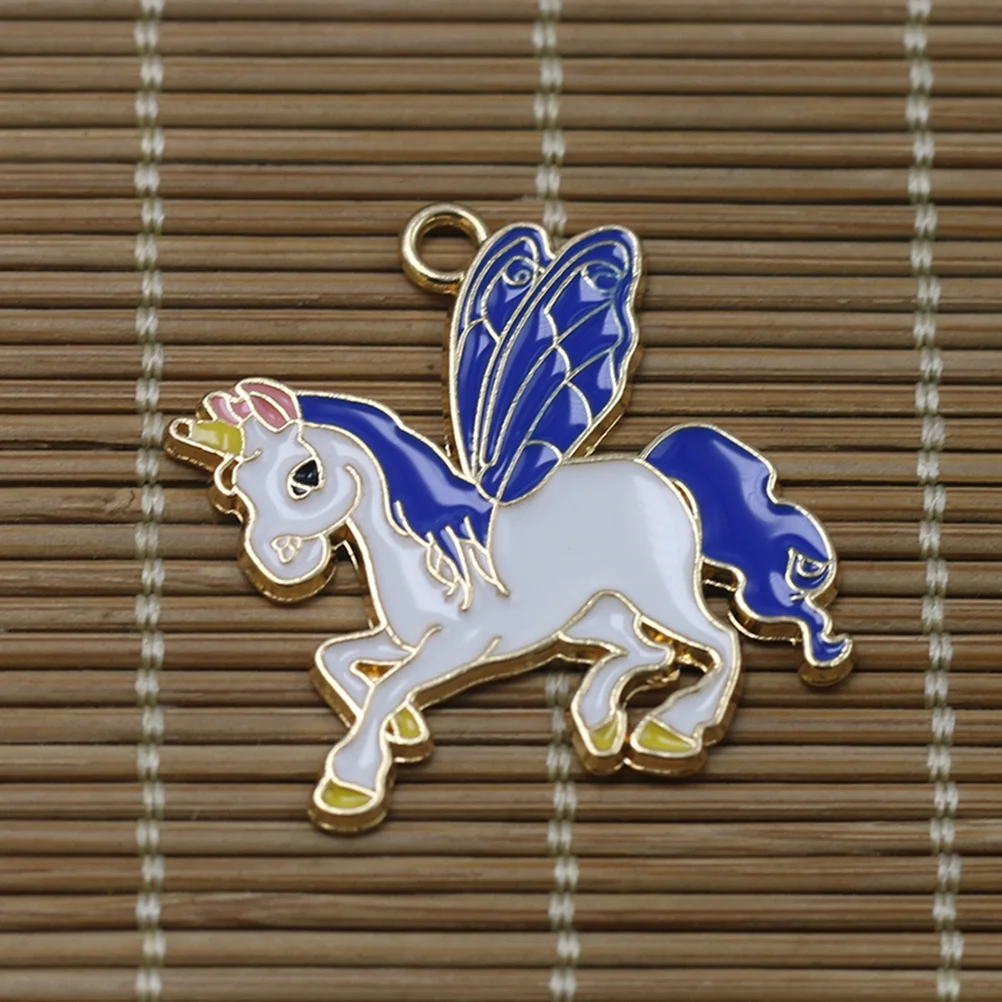

10Pcs Unicorn Necklace DIY Pendant Charm Set Alloy Jewelry Making Accessories Fashion Charms Alloy Pendant Charm