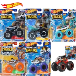 Original Hot Wheels Car Monster Truck 1/64 Diecast Toys for Boys Fast & Furious Nissan GTR Bone Shaker Piran Duckn' Roll Gift