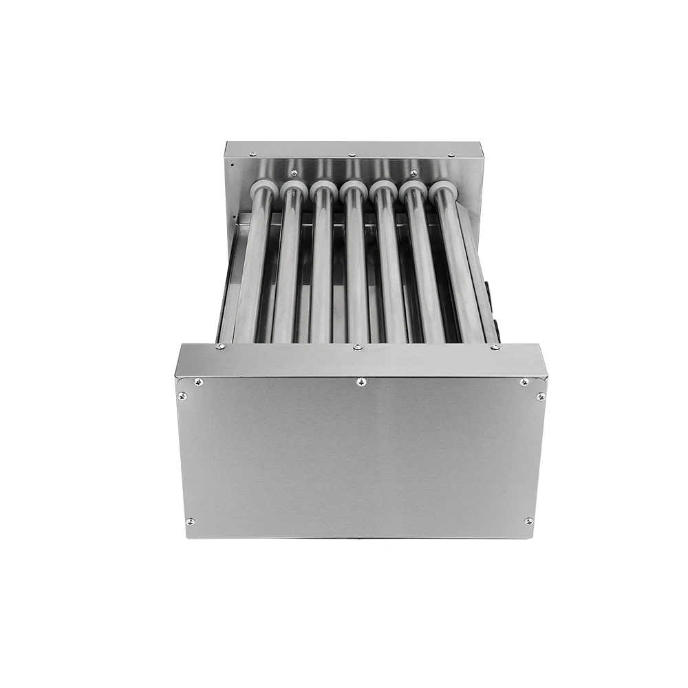 Itop 5/ 7 rolos de cachorro quente máquina de assar comercial salsicha grill elétrica aço inoxidável cachorro quente rolo 1400w 220v