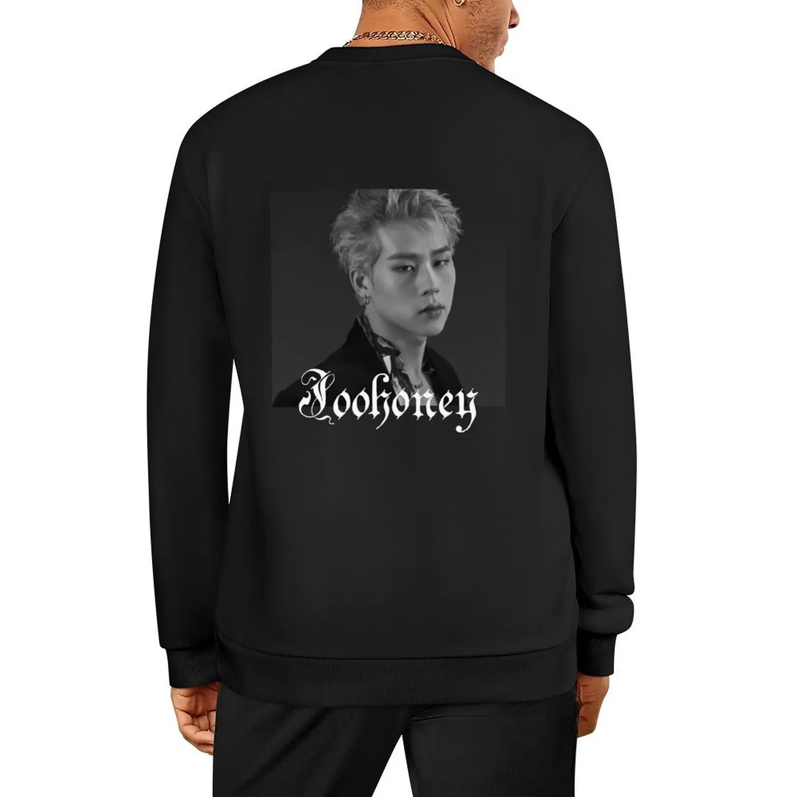 

Joohoney Monsta X Pullover men's sweat-shirt set men's clothing autumn anime clothes hooded sweatshirts