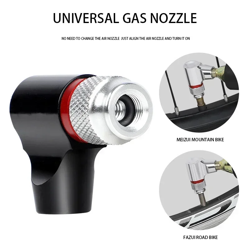 

Модернизированный велосипедный мини-насос с углекислым газом CO2, французский и американский рот, надувное портативное оборудование для верховой езды MTB, велосипедный насос