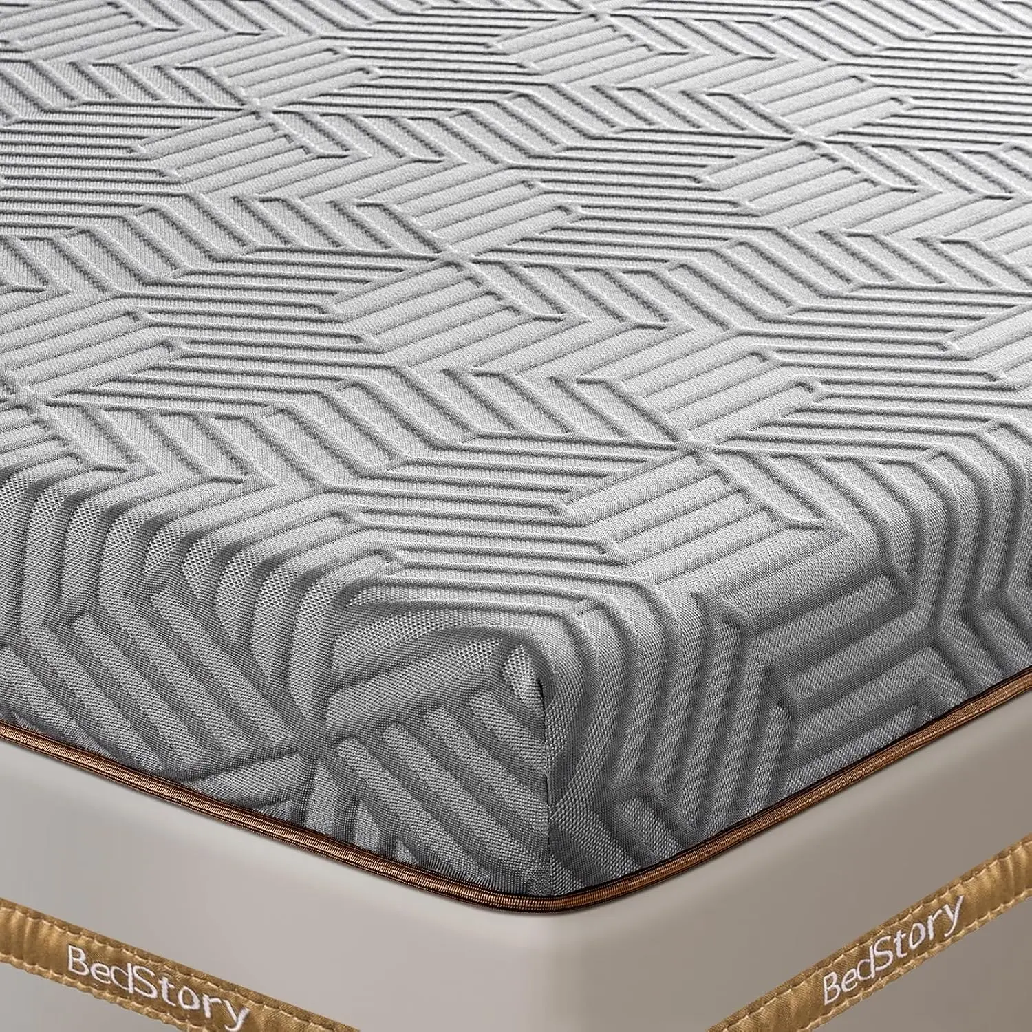 Firm Mattress Topper Queen - 4 Inch Memory Foam Topper with Back Pain Relief & Optimal Lumbar Support - Breathable, Custom