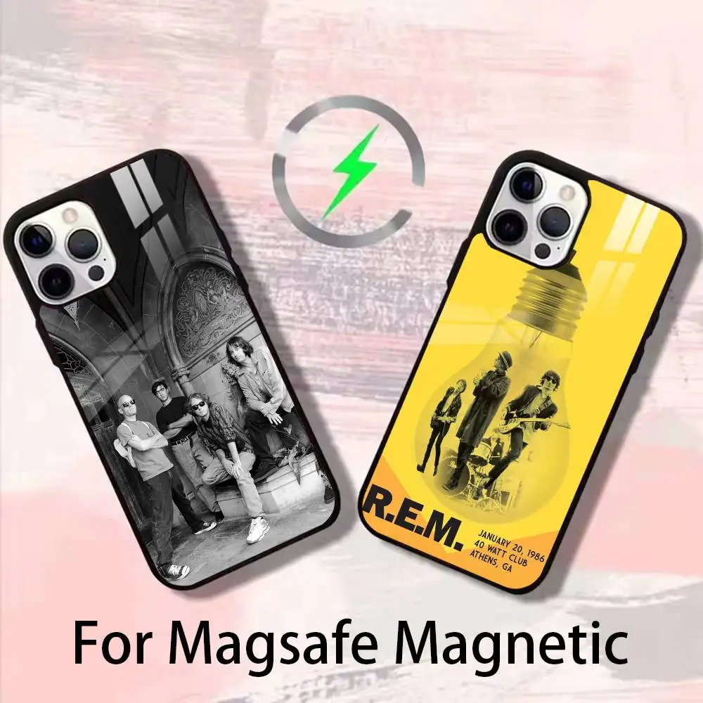 

Чехол для телефона с ремешком R.E.M для iPhone 17,16,15,14,13,12, Plus, Pro, Max для Magsafe с магнитной беспроводной зарядкой