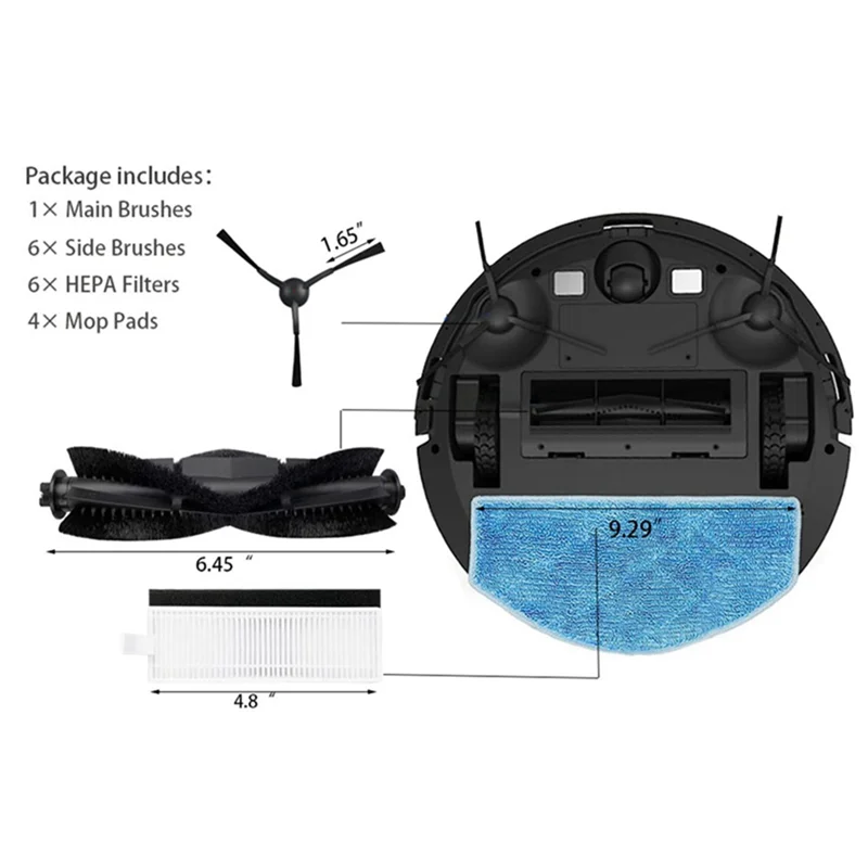 A75X العلوي ل Tikom G8000 G8000 Pro HONITURE G20 جهاز آلي لتنظيف الأتربة قطع غيار فرشاة رئيسية تصفية مسح
