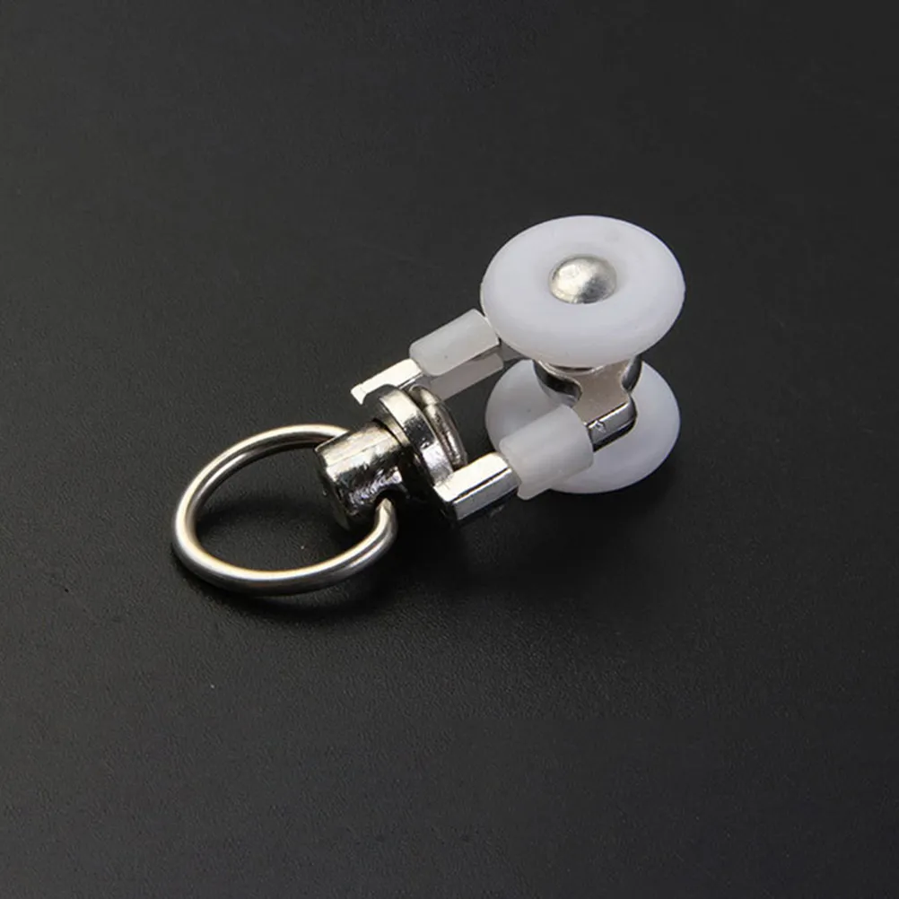 20Pcs Curtain Track Roller Double Wheel Silent Gliders Smooth Sliding for Drapes Sheers Valances Room Dividers Windows Bedrooms