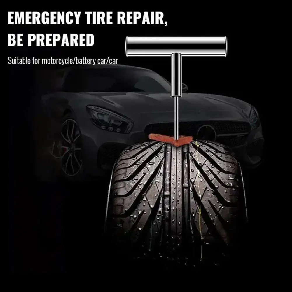 12pcs/Box Car Tire Repair Kit Puncture Emergency Repair Tools Car Motorcycle Bicycle Tyre Repairing Tool Set Rivet Tools