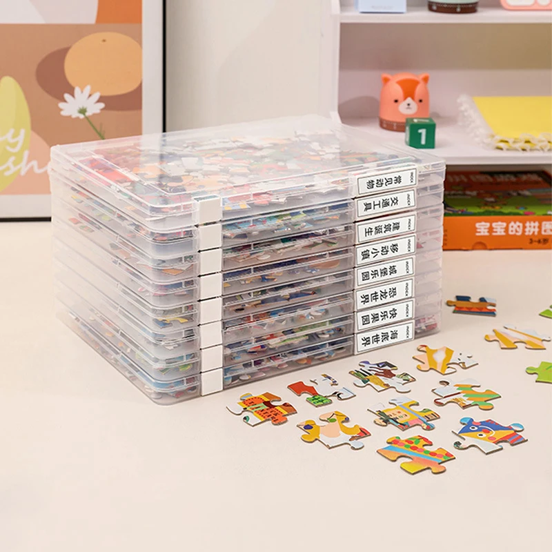 Nuttige Puzzel Opslag Container Pp Materiaal Puzzel Organizer Met Hoes Waterdichte Puzzel Opberghouder Opbergdoos