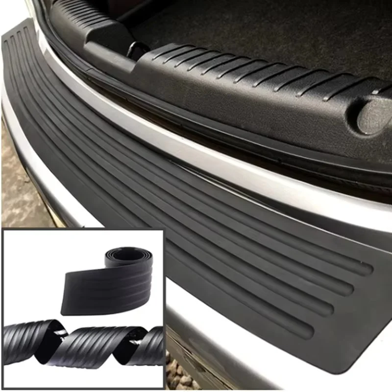 Universal ​Rear Bumper Guard PVC Rubber Protector Strip Car Trunk Door Sill Plate Protector For Bumper Reinforcement Decoration