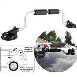 Kayak Roof Rack Strong Suction Boat Load Assist with Foam Rollers Roller Loader for Mounting Kayaks and Canoes To Car Tops-Black