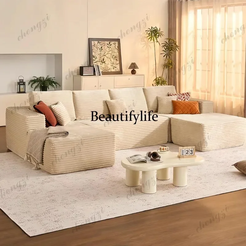 D1089 Compression Sofa One-piece Sponge Boneless Frameless Modular CompressedSofa