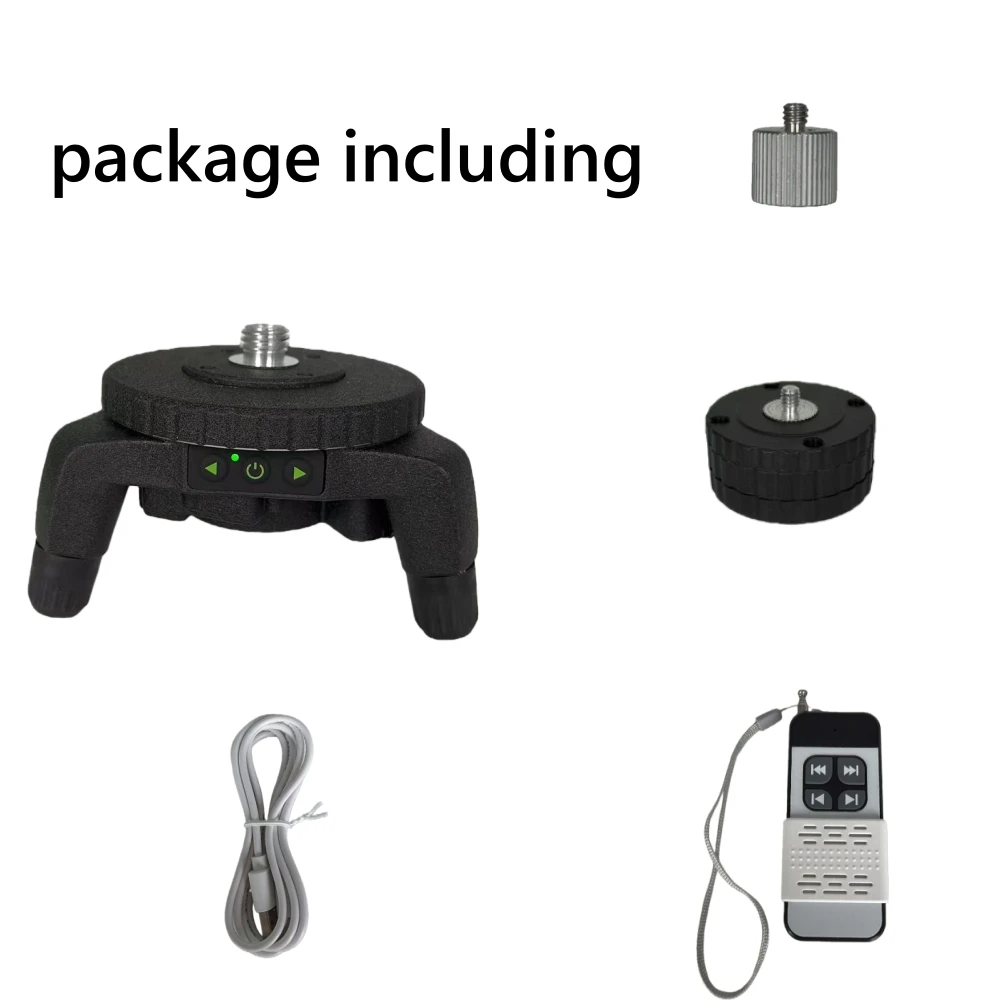 PT5 Electric Rotating Base for Laser Level – Remote Control, Dual-Speed 0.088°/s Fine Adjustment, Adjustable Tripod Legs,