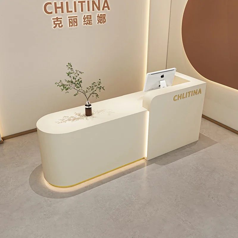 Church Pulpit Moveable Clothing Store Display Table Administrator Stand Home Counter Aesthetic Empfang Furniture Beauty Center