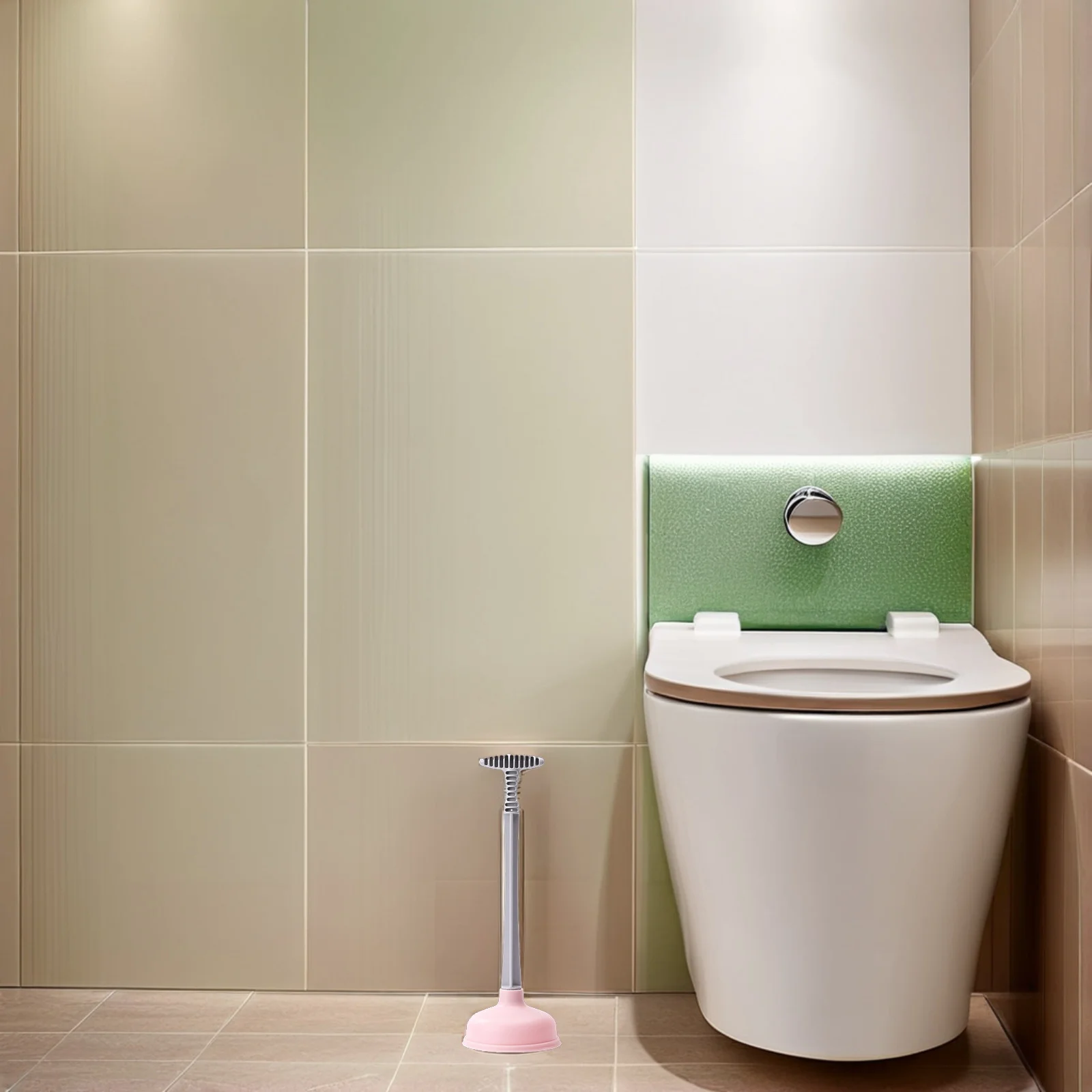 

Plunger Long Handle Rubber Suction Plunger For Clogged Drain Cleaning Cleaning Plug Bathroom Kitchen Use