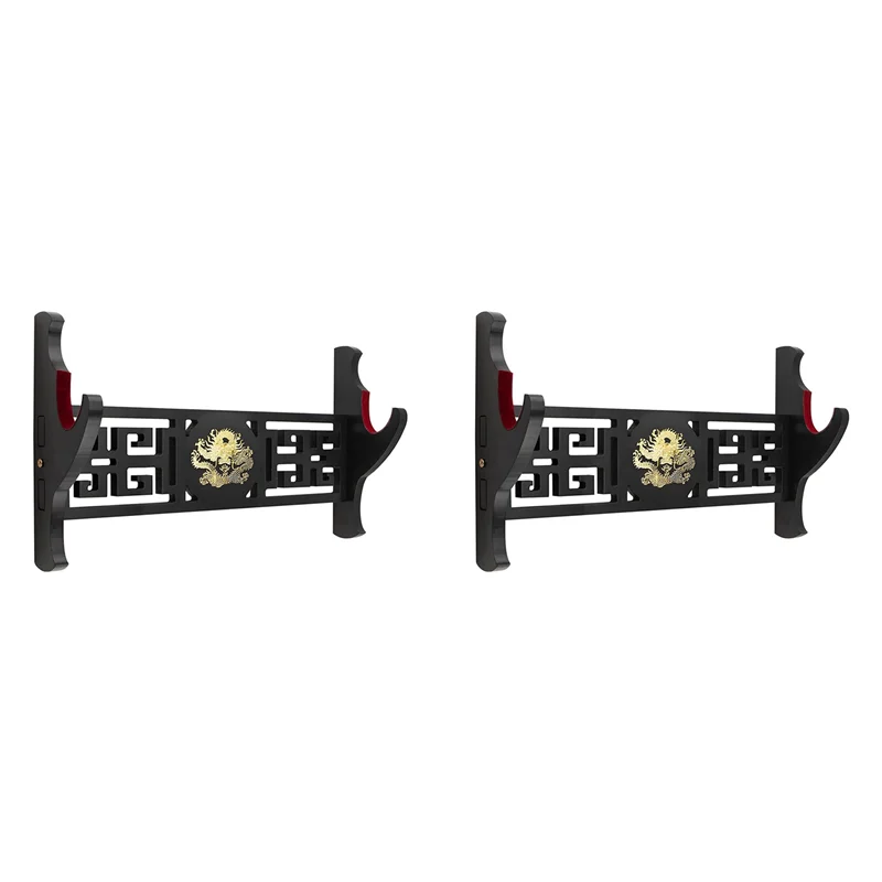 

2X Legendary Creatures Sword Wall Mount Hook Katana Display Hanger For Tanto Samurai Lightsaber Weapon Stand,1 Tier-B09B