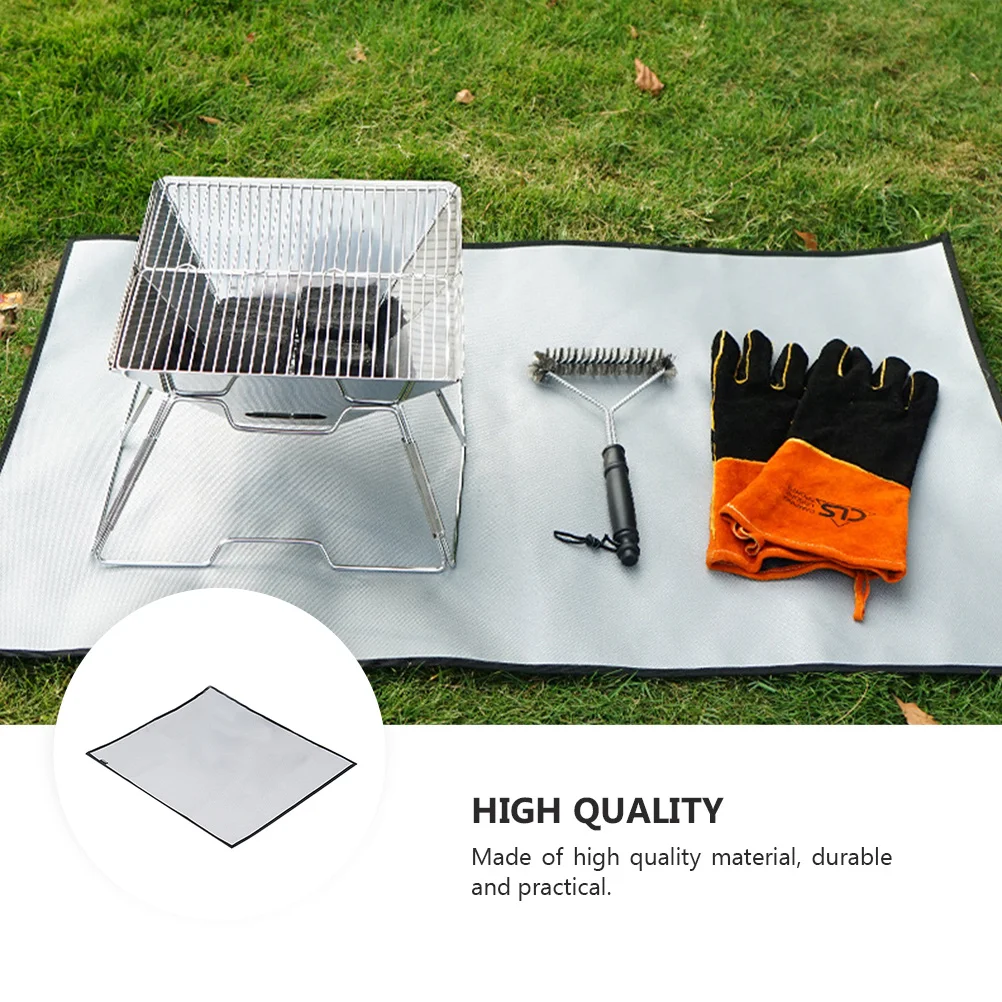 1pc Feuer Widerstand Decke 100X100Cm Hitzebeständige Stoff Für Küche Grill Camping Notfall Feuerfeste Isolierung Matte