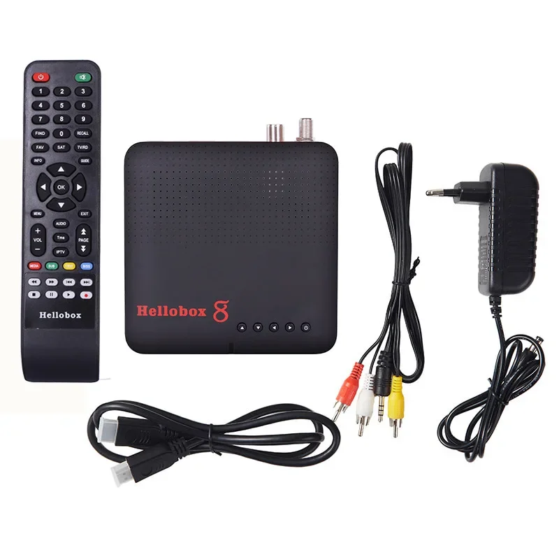 

Hellobox 8 Satellite TV Receiver H.265 DVB Player Hellobox8 Auto-PowerVu Built-in WiFi DVB-S2 S2X T2/C H.265 HEVC Set Top Box