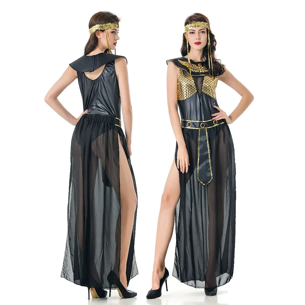 

Halloween Ancient Egypt Egyptian Pharaoh Princess Costume Adult Cleopatra Queen Cosplay Dress Carnival Masquerade Party Costume
