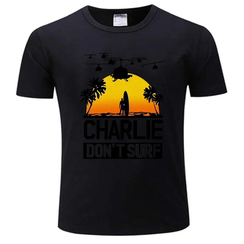 Fashion Letter Printed T Shirt for Men Apocalypse Now Film Movie T-shirt Summer Casual Thin Tops Street Man Clothes
