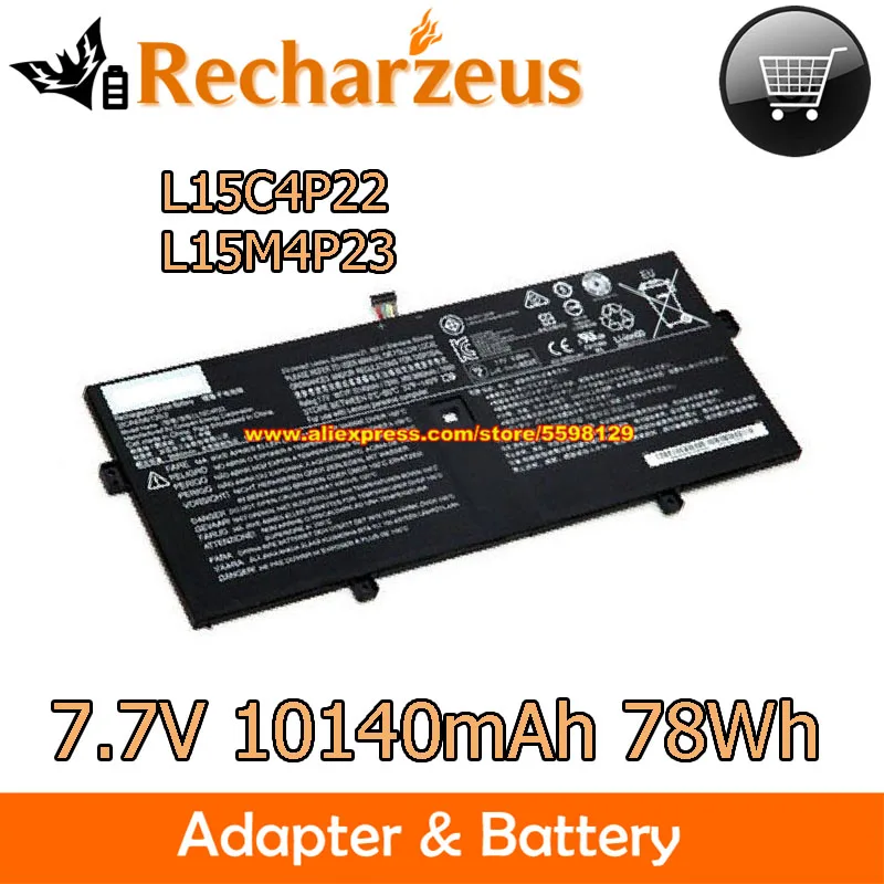 

7.7V 78Wh Battery L15C4P22 L15M4P23 L15C4P21 For Lenovo YOGA 5 Pro 910-13IKB 910-15IKB 80VF 80VF00JLGE 80VF00B0HH 80VF0039US