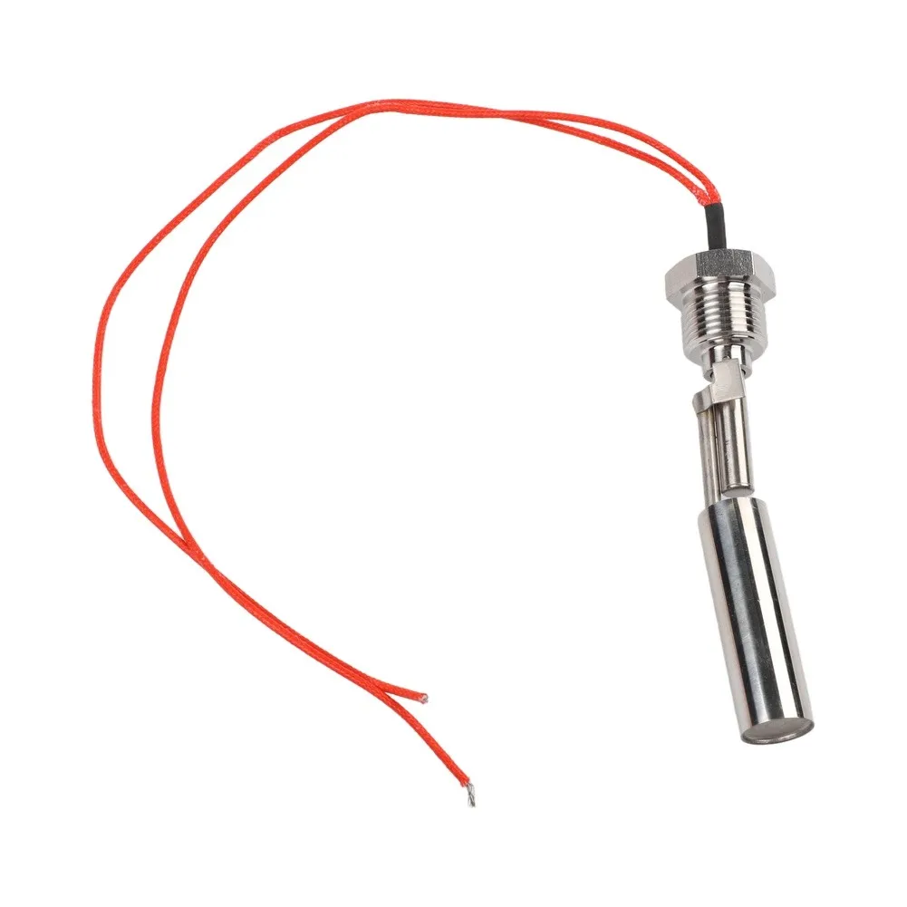 220V Float Switch Stainless Steel Float Switch Heat Resistant Wiring User-Friendly Installation Waterproof Sealing Design